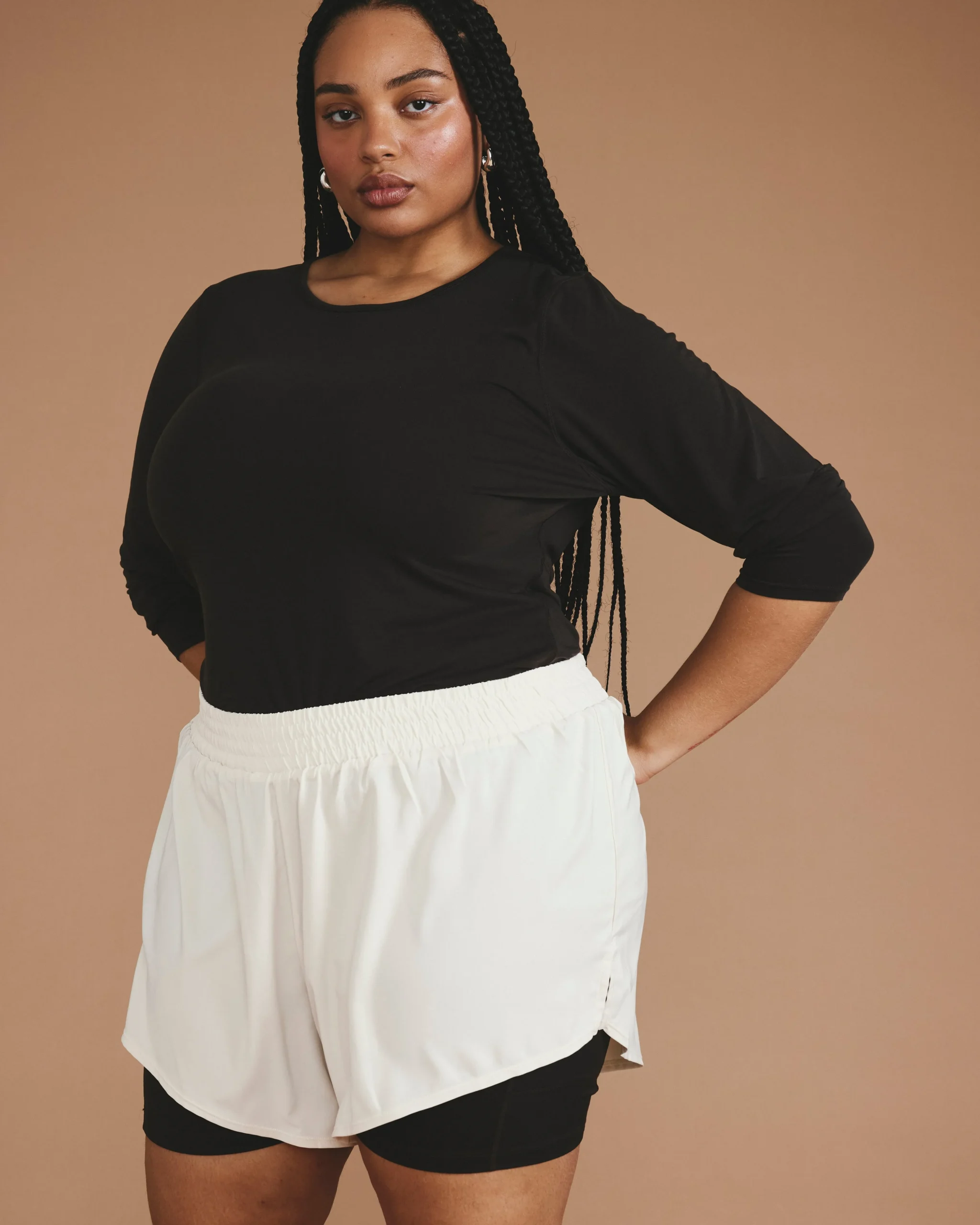 Rebel Active Shorts Dove Wing/Deep Brown