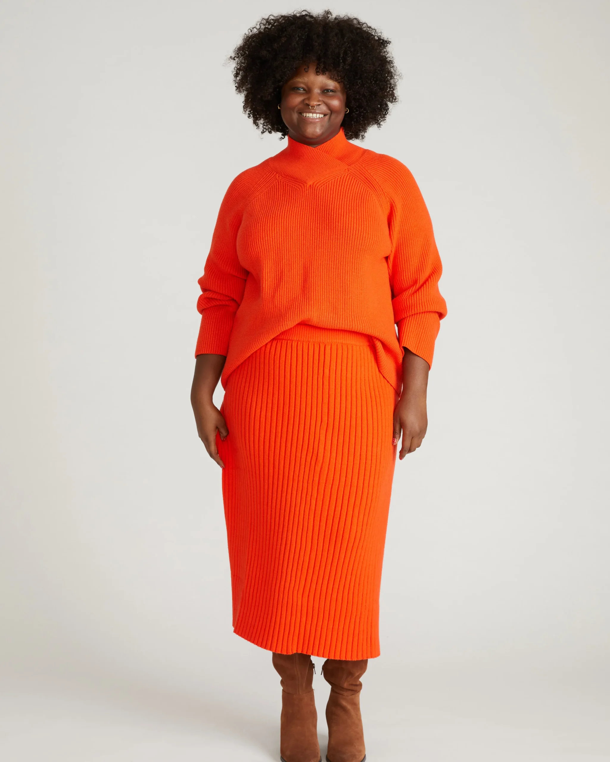 Risa Sweater Skirt Poppy