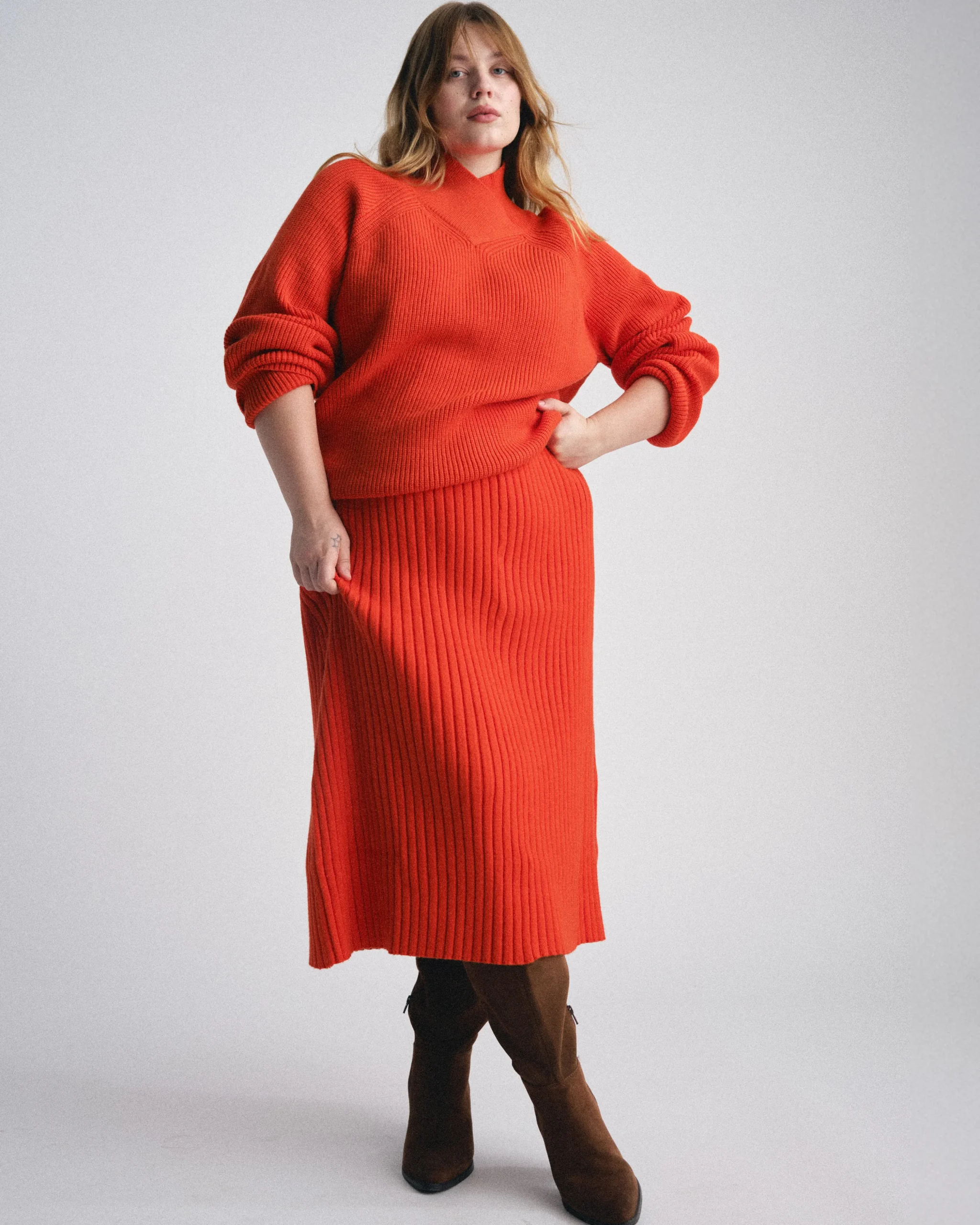 Risa Sweater Skirt Poppy