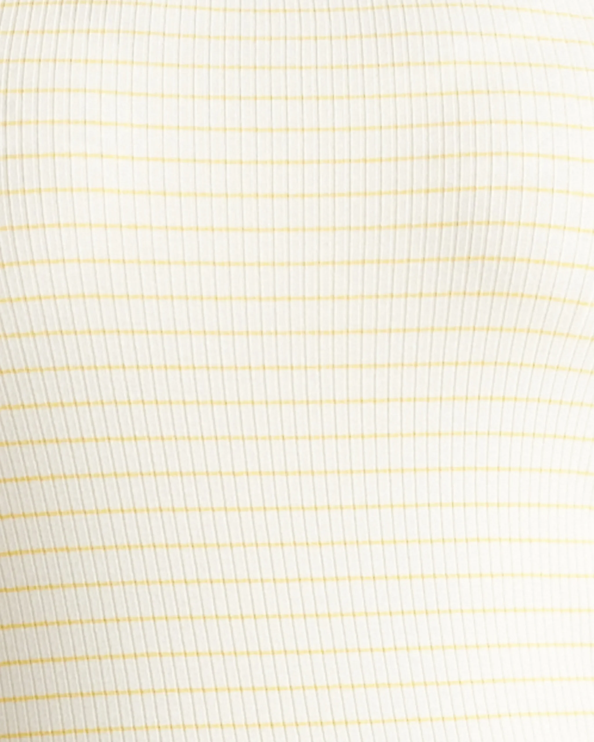 Roitfeld Ribbed Tank Yellow Microstripe