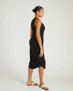Romera Ribbed Dress Black
