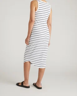 Romera Ribbed Dress Nautical Navy Stripe