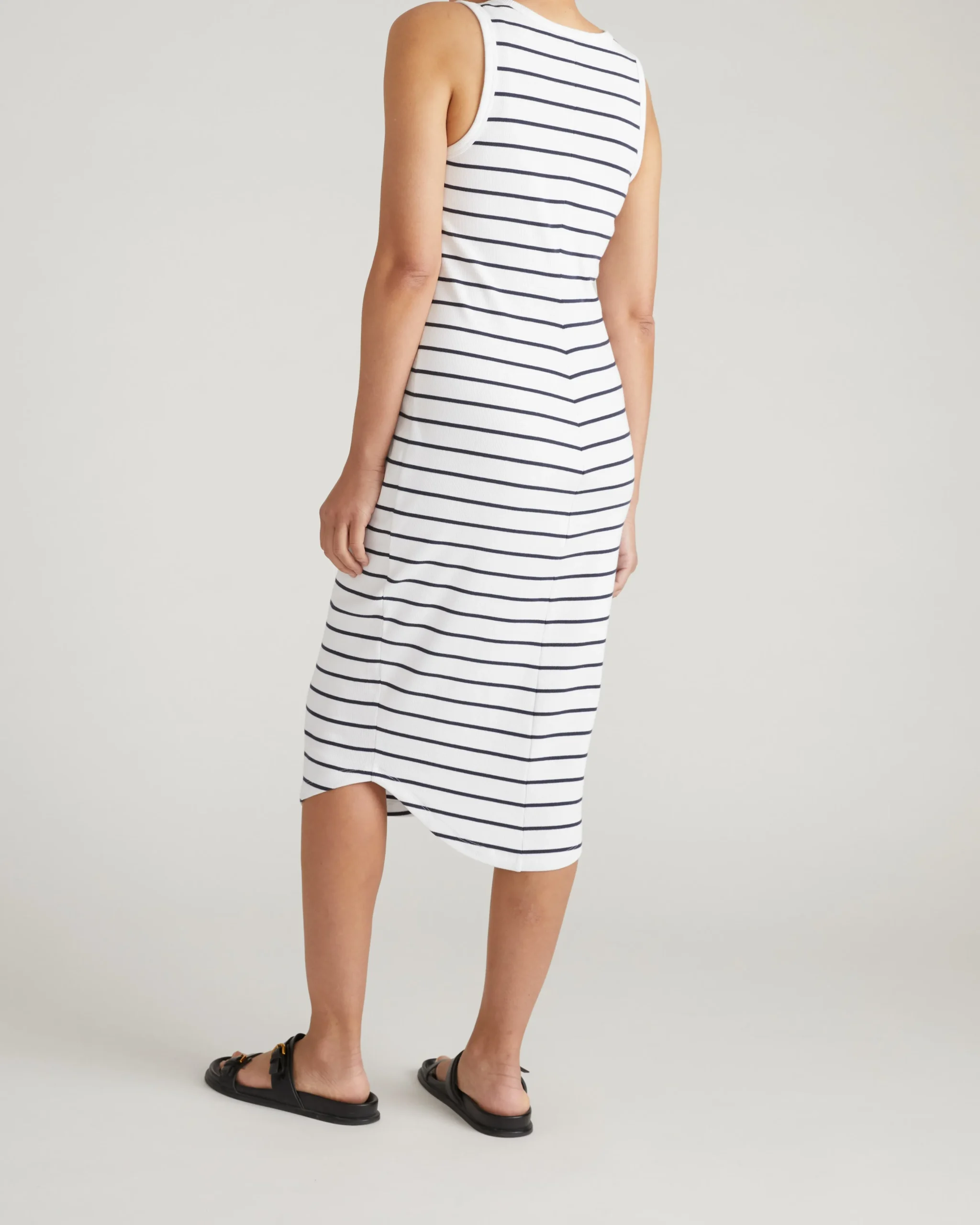 Romera Ribbed Dress Nautical Navy Stripe