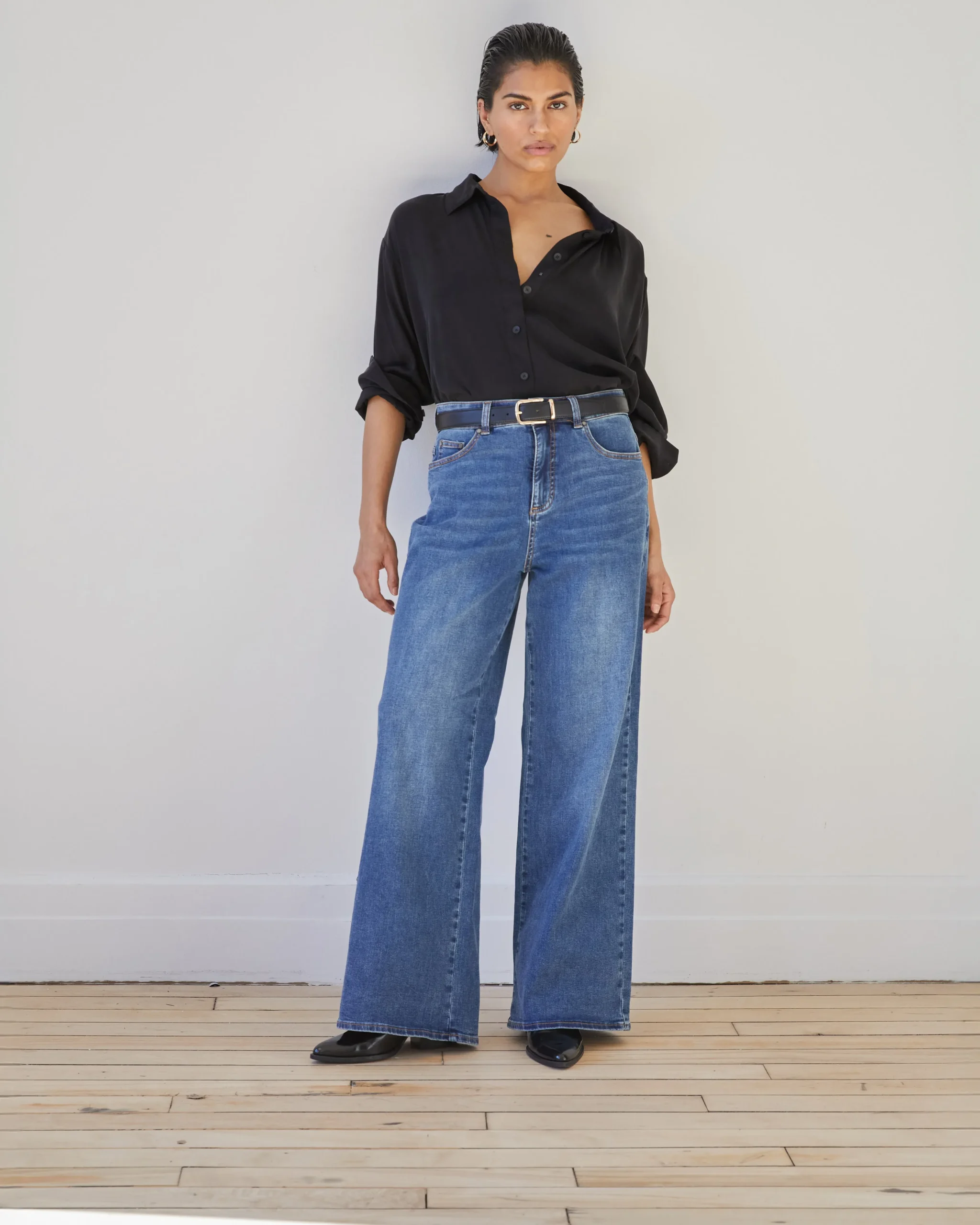 Roxy Relaxed Bootcut Jeans Anzio Blue
