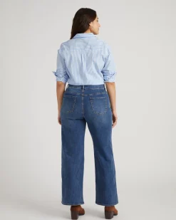 Roxy Relaxed Bootcut Jeans Anzio Blue