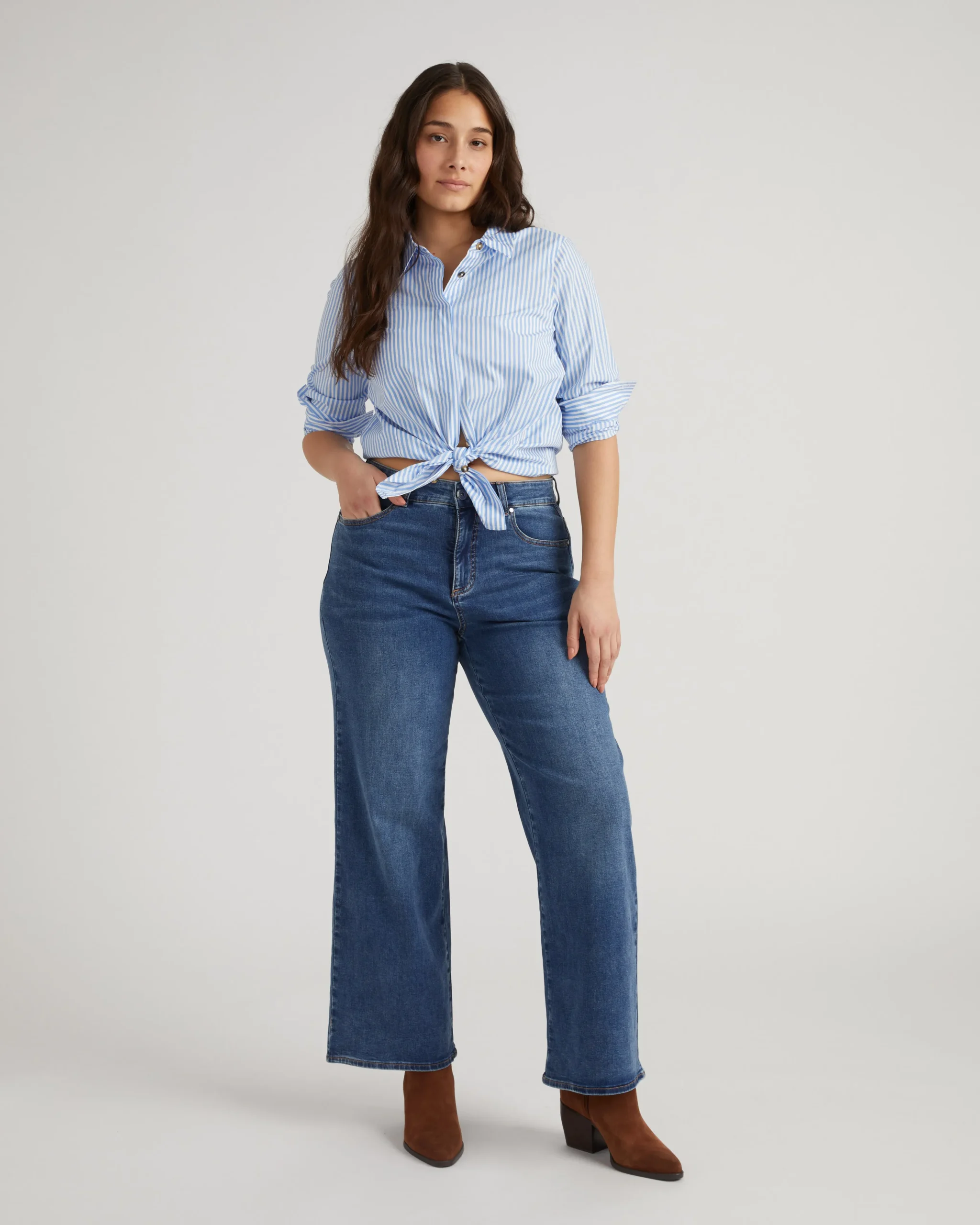 Roxy Relaxed Bootcut Jeans Anzio Blue