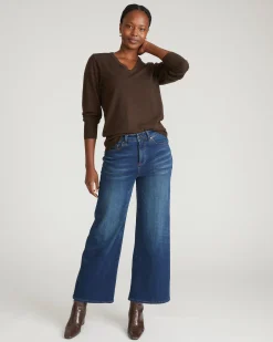 Roxy Relaxed Bootcut Jeans Field Of Dreams Indigo