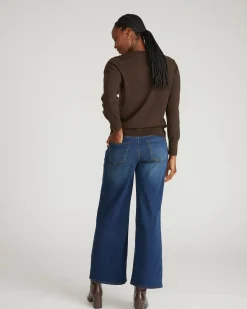 Roxy Relaxed Bootcut Jeans Field Of Dreams Indigo