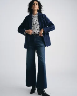 Roxy Relaxed Bootcut Jeans Field Of Dreams Indigo
