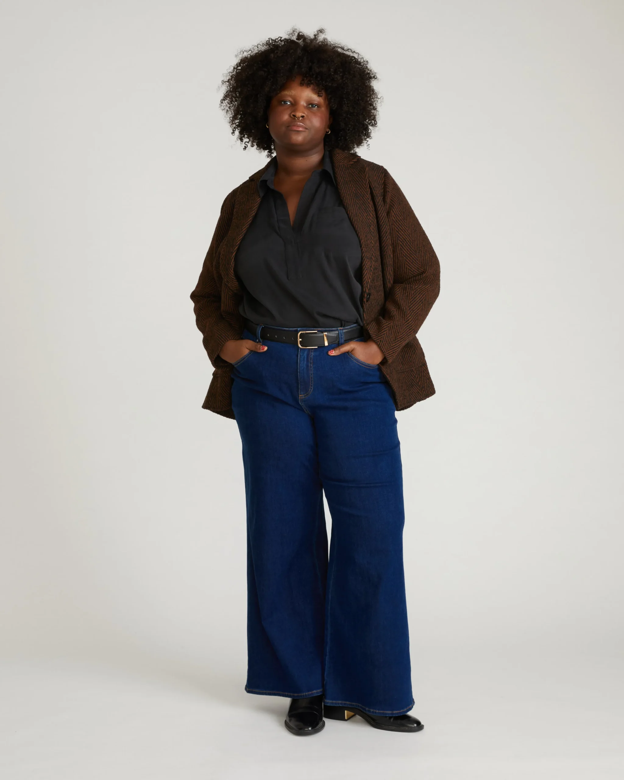 Roxy Relaxed Bootcut Jeans River Blue Wash