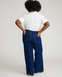 Roxy Relaxed Bootcut Jeans River Blue Wash