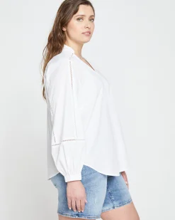 Saint-Honore Poplin Blouse White