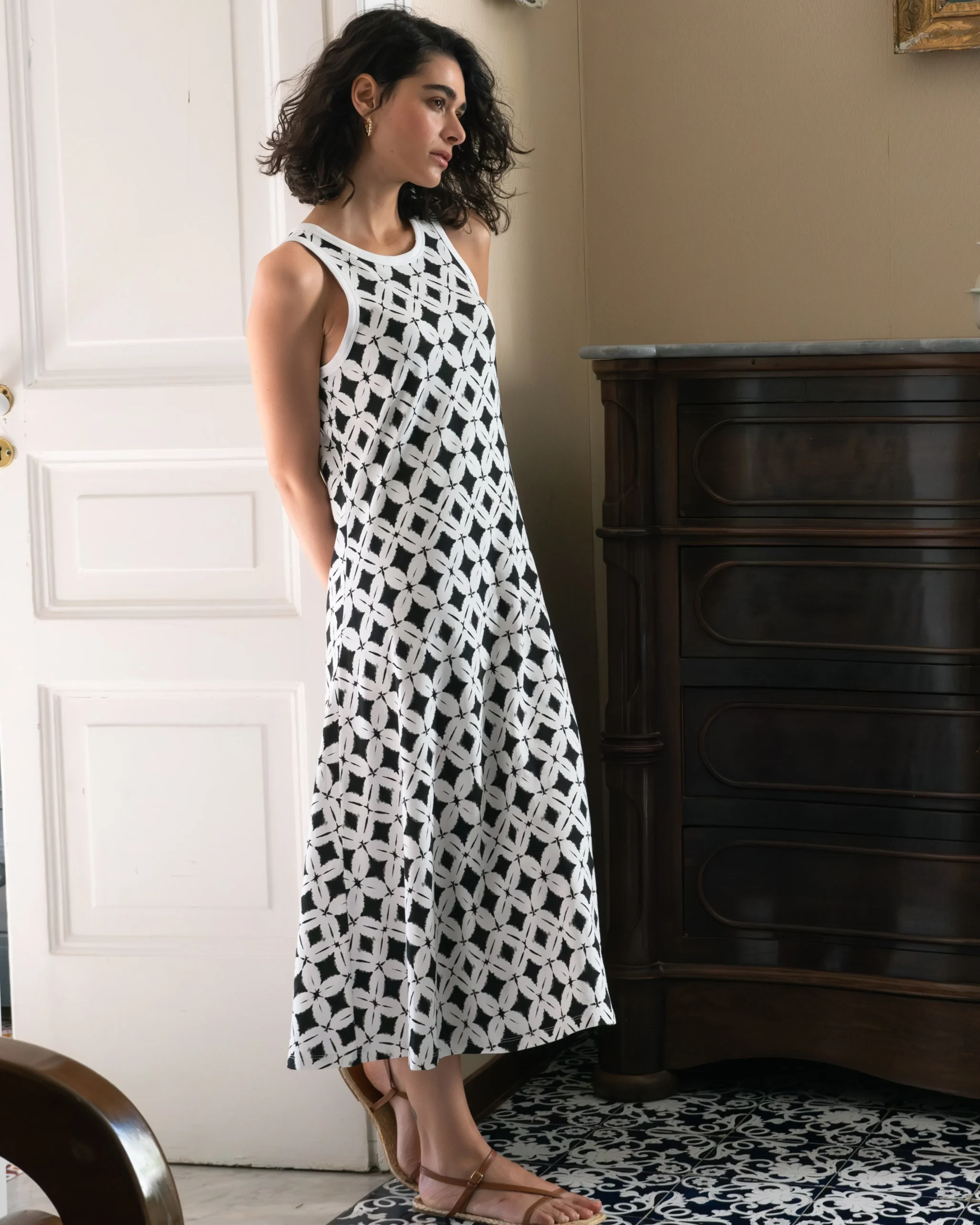Sardinia Tank Dress Eclipse Print
