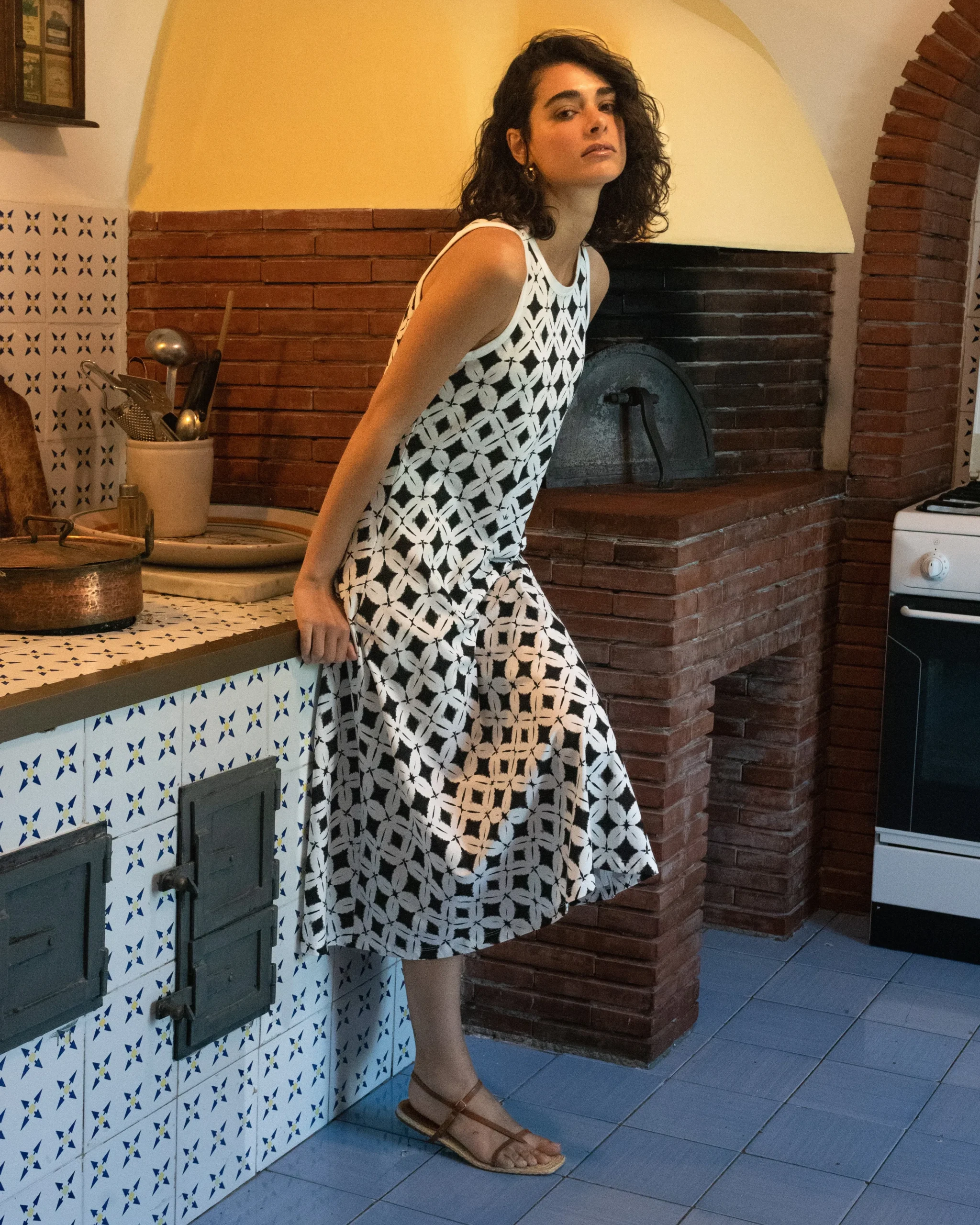 Sardinia Tank Dress Eclipse Print
