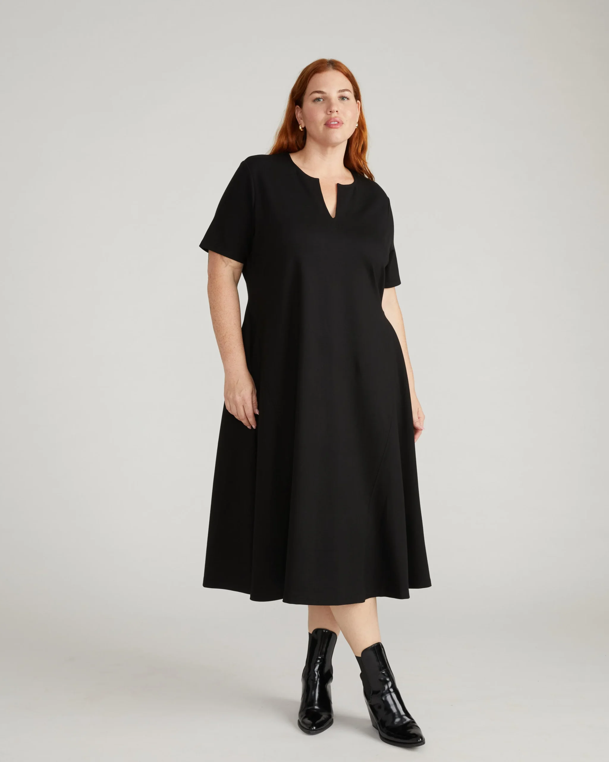 Saskia Ponte Dress Black