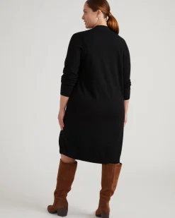 Savvy Double Knit Duster Black
