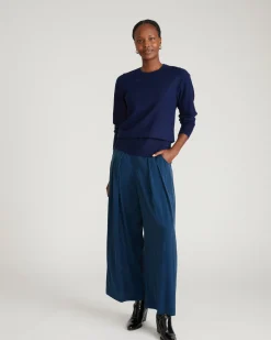 Savvy Fine Knit Crew Sweater Midnight