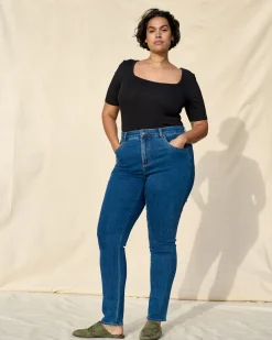Seine High Rise Skinny Jeans 32 Inch True Blue