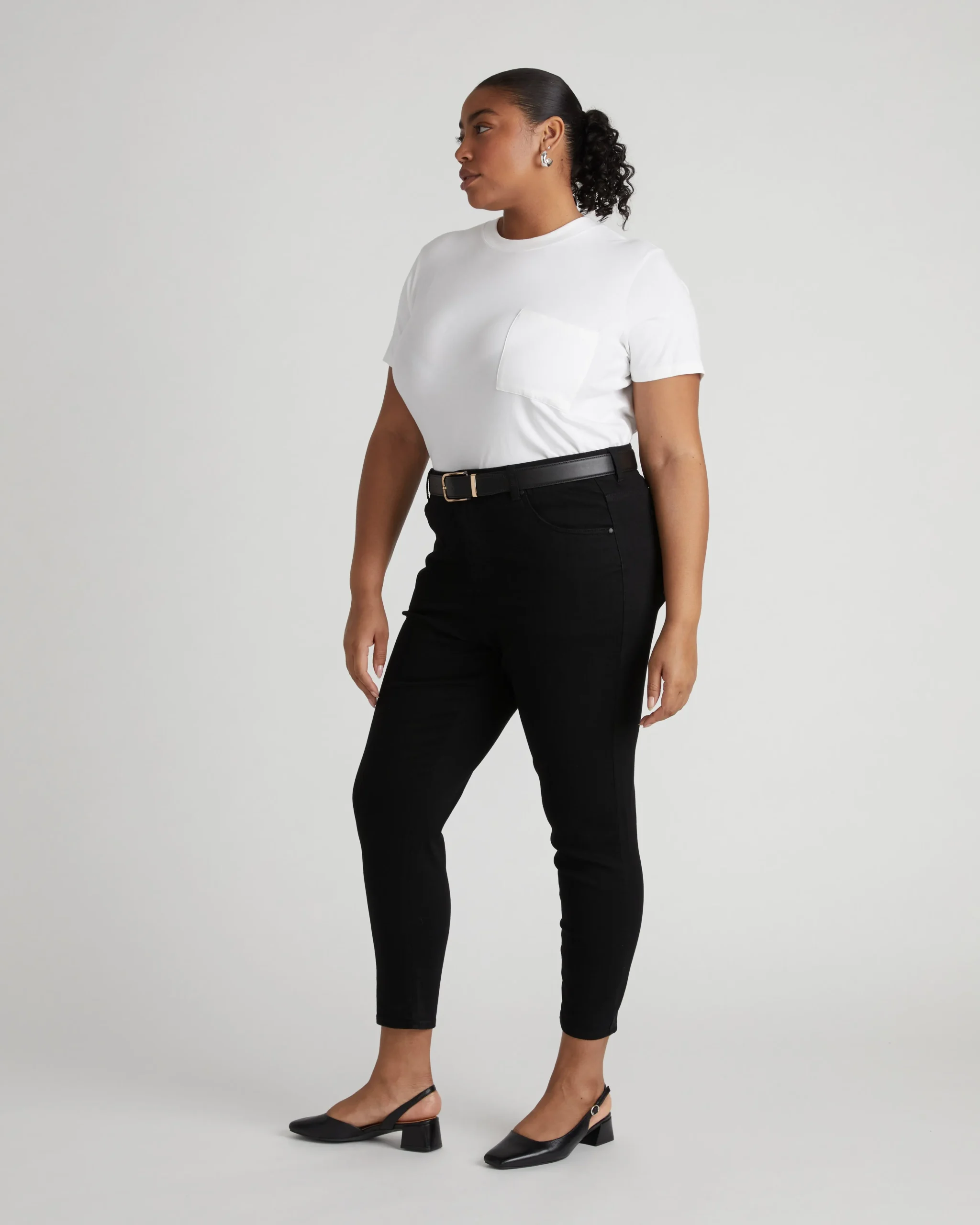 Seine High Rise Skinny Jeans 27 Inch Jet Black