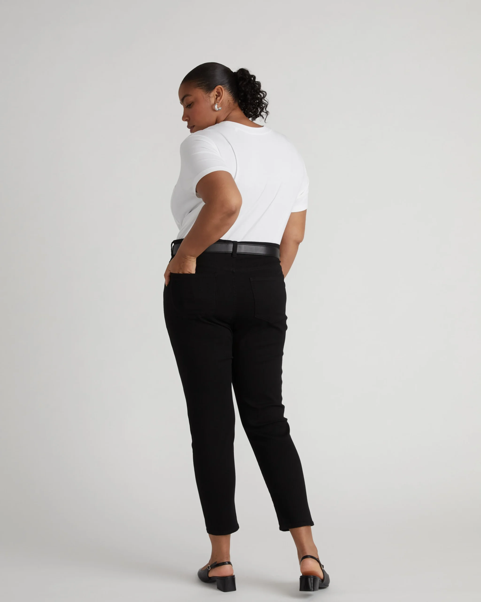 Seine High Rise Skinny Jeans 27 Inch Jet Black