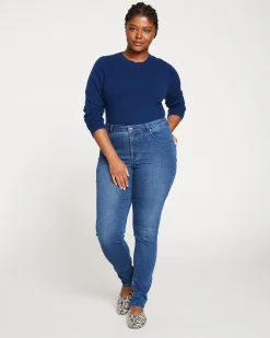 Seine Mid Rise Skinny Jeans 32 Inch True Blue