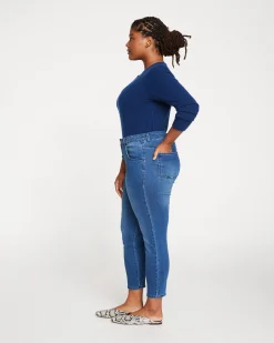 Seine Mid Rise Skinny Jeans 27 Inch True Blue