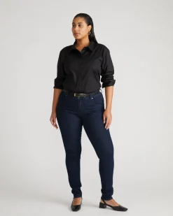 Seine Mid Rise Skinny Jeans 32 Inch Dark Indigo