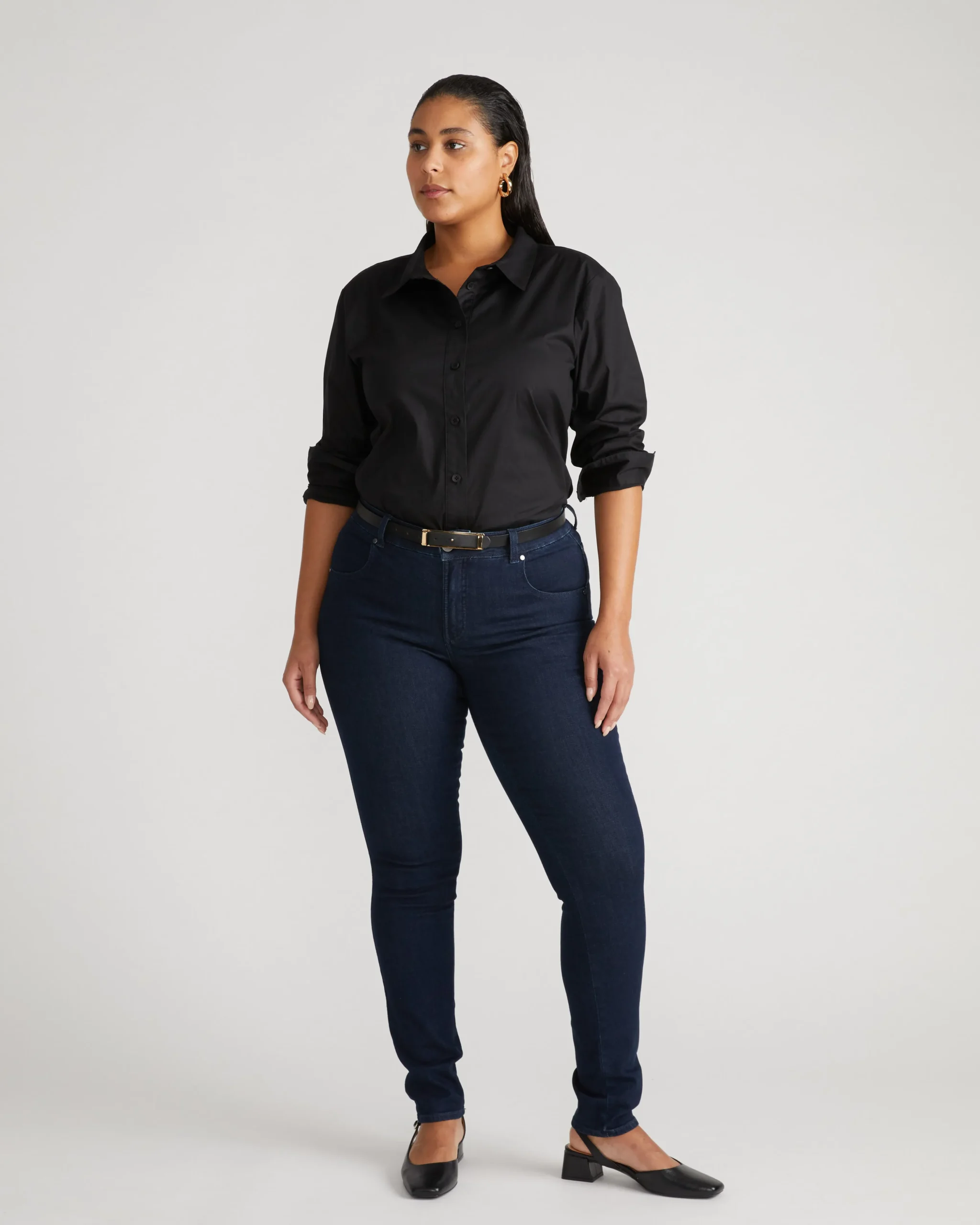 Seine Mid Rise Skinny Jeans 32 Inch Dark Indigo