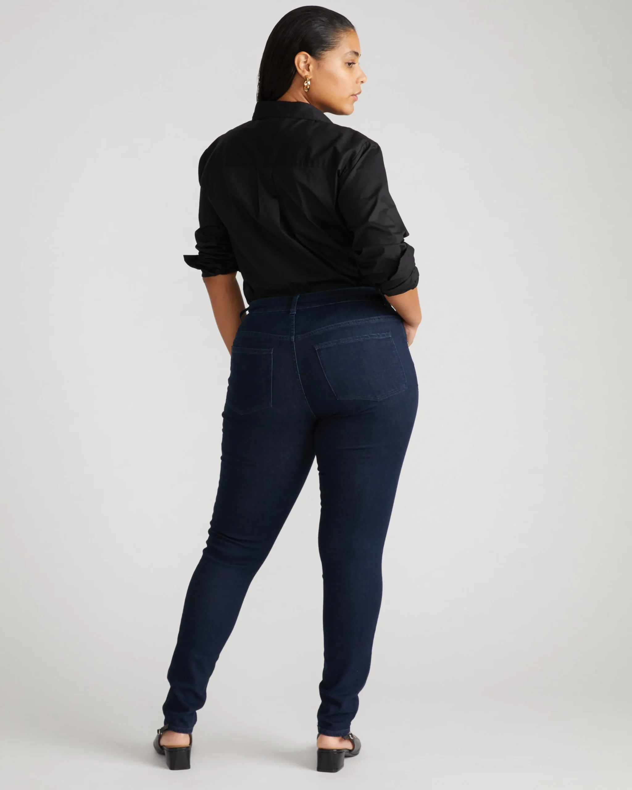 Seine Mid Rise Skinny Jeans 32 Inch Dark Indigo
