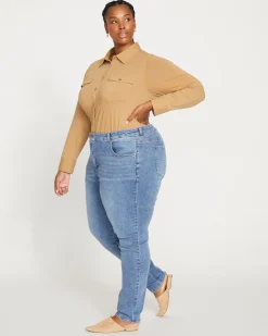 Seine Mid Rise Skinny Jeans 32 Inch Vintage Indigo