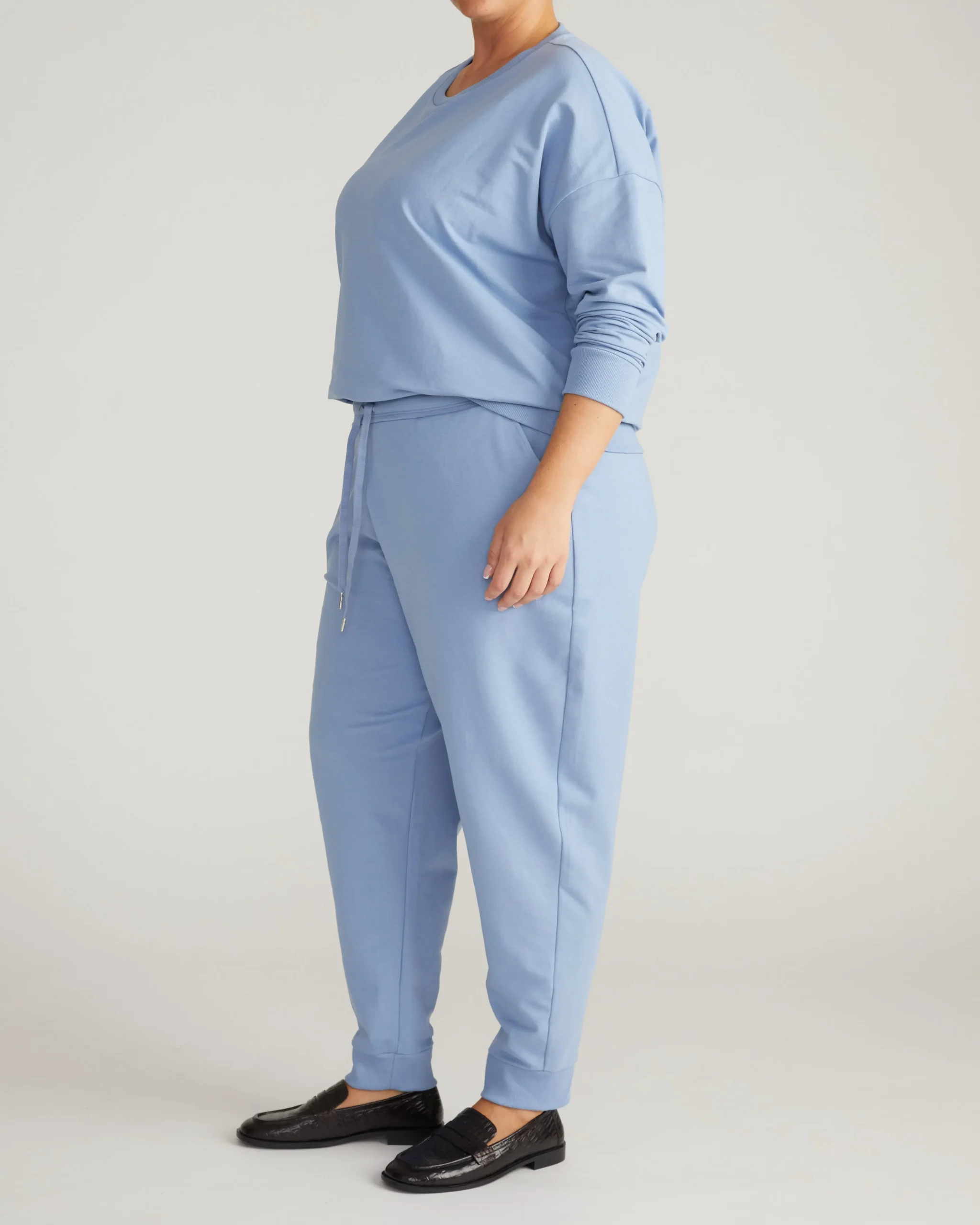 Selma French Terry Jogger Graceful Blue