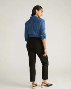 Smart Signature Ponte Pants Black