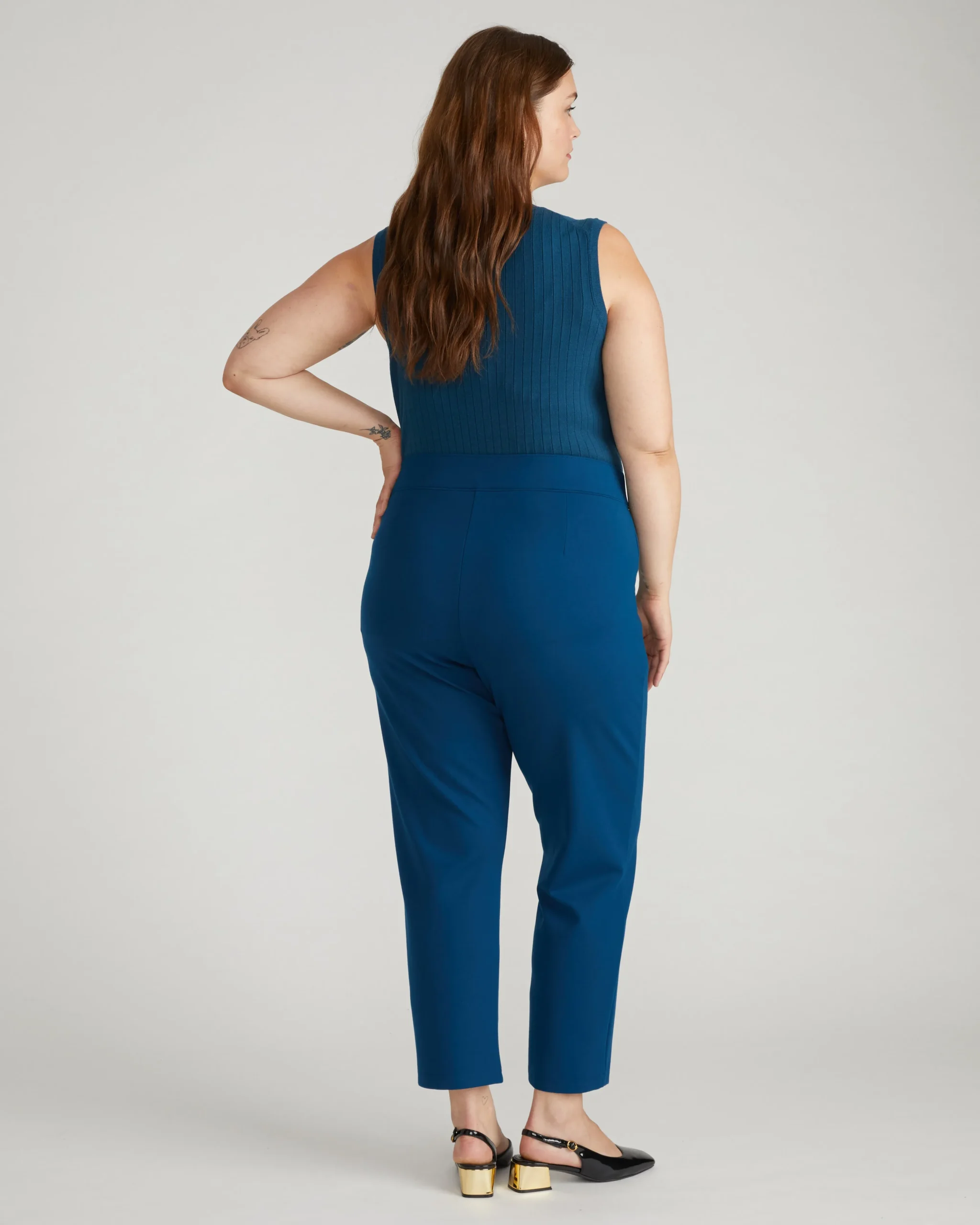 Smart Signature Ponte Pants Deep Teal