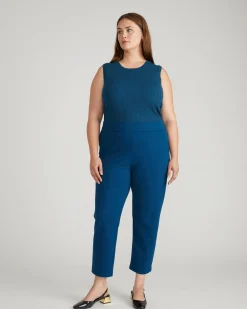 Smart Signature Ponte Pants Deep Teal
