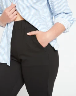 Smart Signature Ponte Pants Long Black