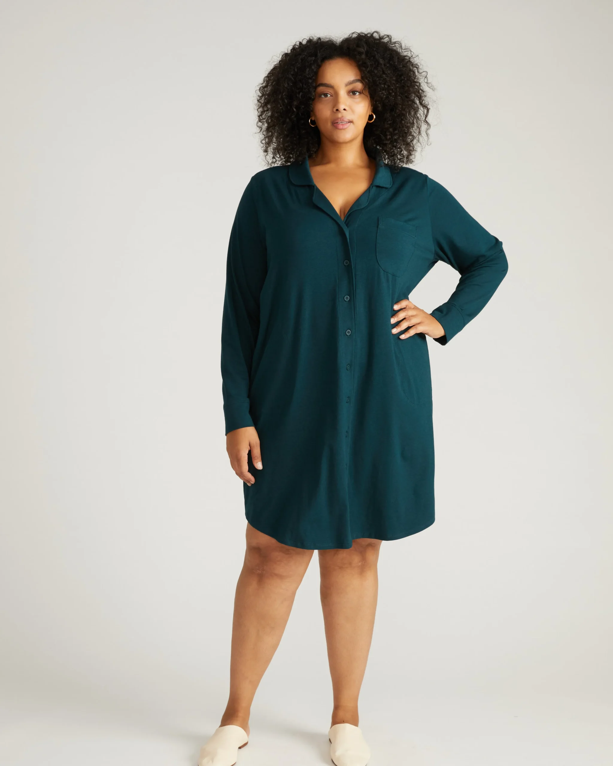 Softie Silky Jersey Sleepshirt Deep Sea