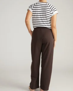 Straight Leg French Terry Sweatpants Deep Brown