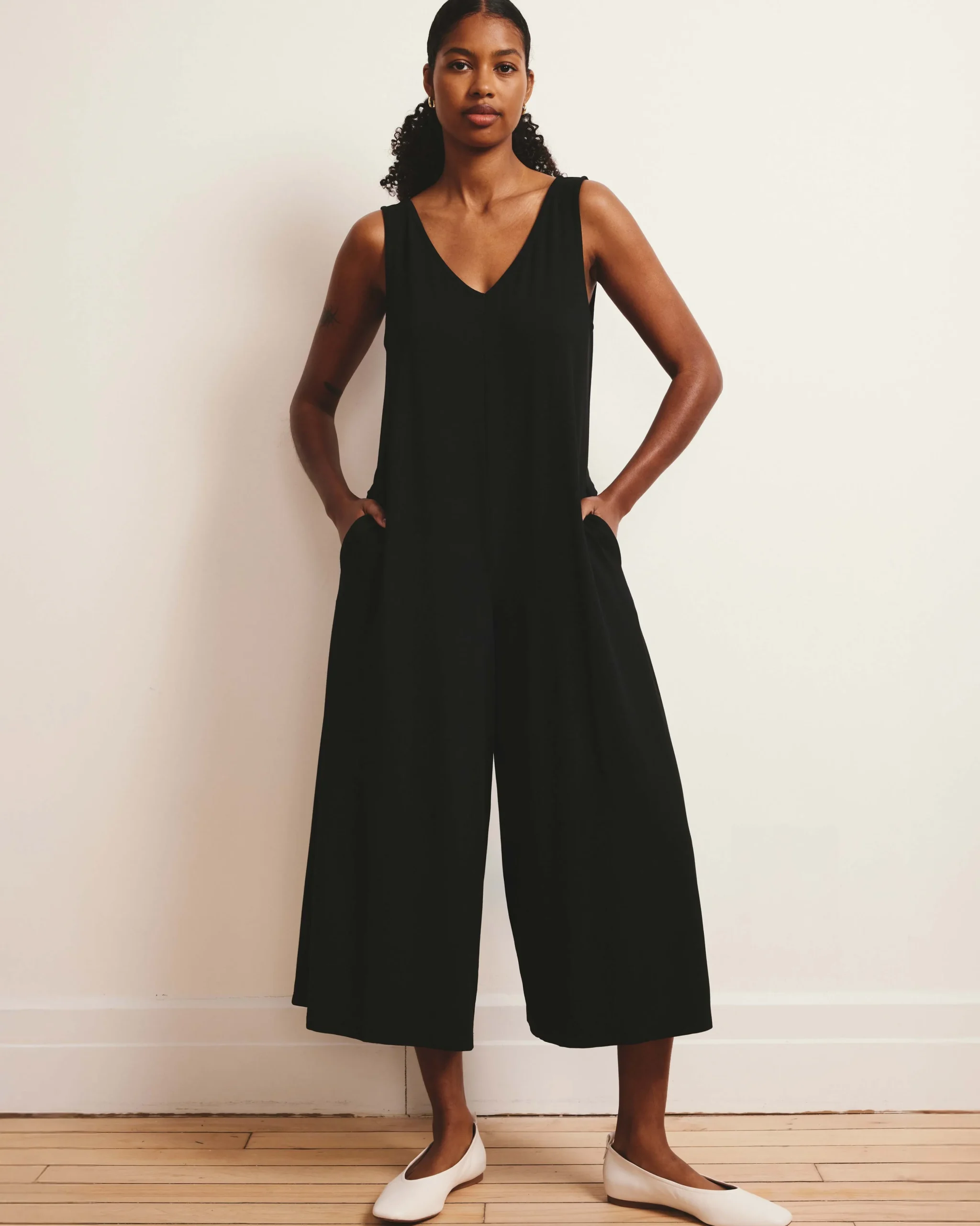 Sunny Divine Jersey Jumpsuit Black