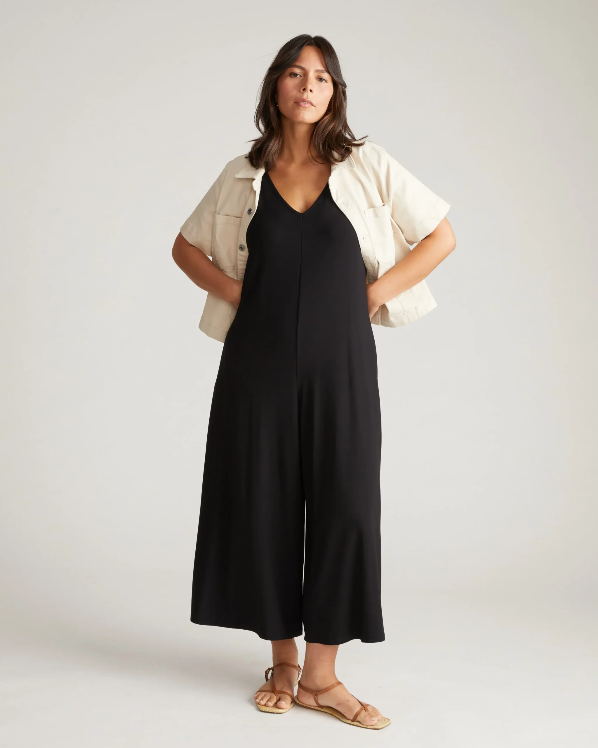 Sunny Divine Jersey Jumpsuit Black
