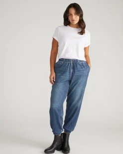 Sweatpant Jogger Jeans Saddle Blue