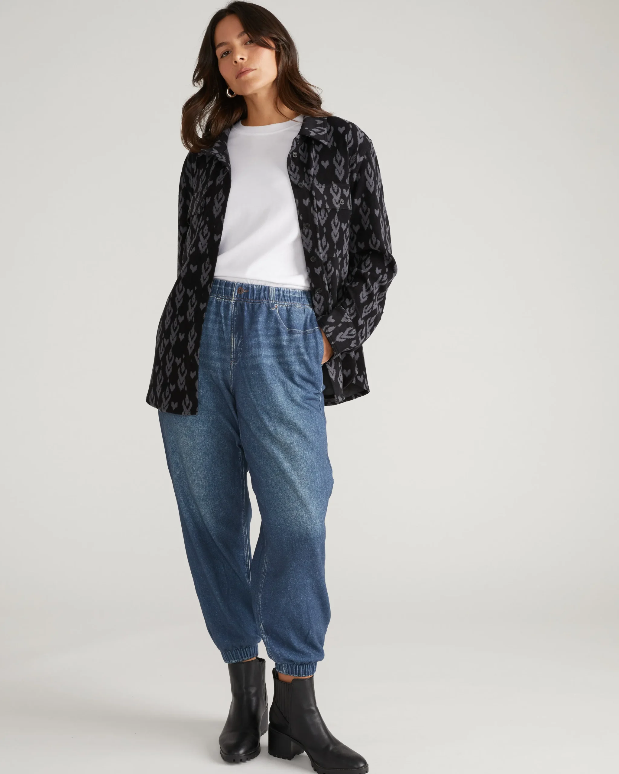Sweatpant Jogger Jeans Saddle Blue