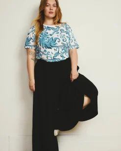 Tee Rex Blue Majolica Print