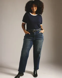 Tee Rex Navy/White Trim