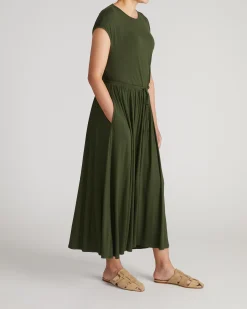 Tessa Liquid Jersey Skirt Coratina Green