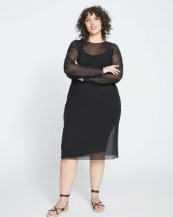 Thames Fog Dress Black
