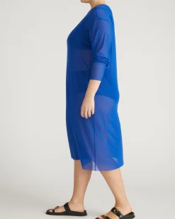 Thames Fog Dress Ultramarine