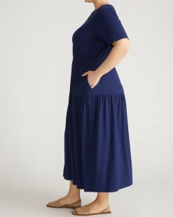 Thea Divine Jersey Midi Dress Cenote