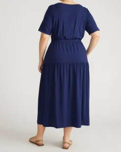 Thea Divine Jersey Midi Dress Cenote