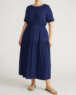 Thea Divine Jersey Midi Dress Cenote