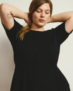 Thea Divine Jersey Midi Dress Black